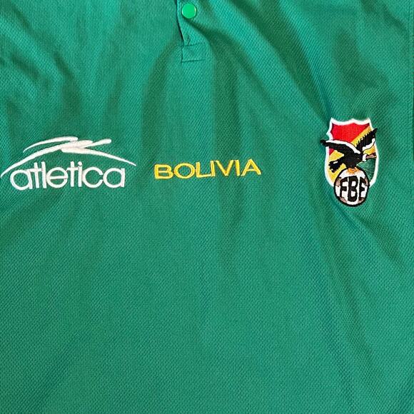 Vintage Bolivia National Soccer Team Atletica Jersey.  No Size Tag. - Picture 5 of 5
